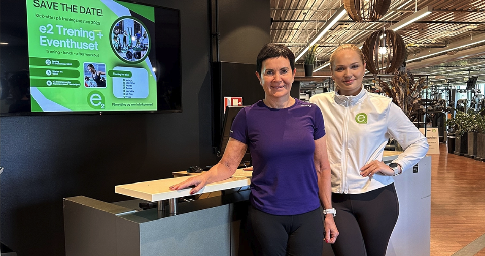 Daglig leder Tone Skeie (til venstre) sammen med serviceleder Emilie Skaug Larsen